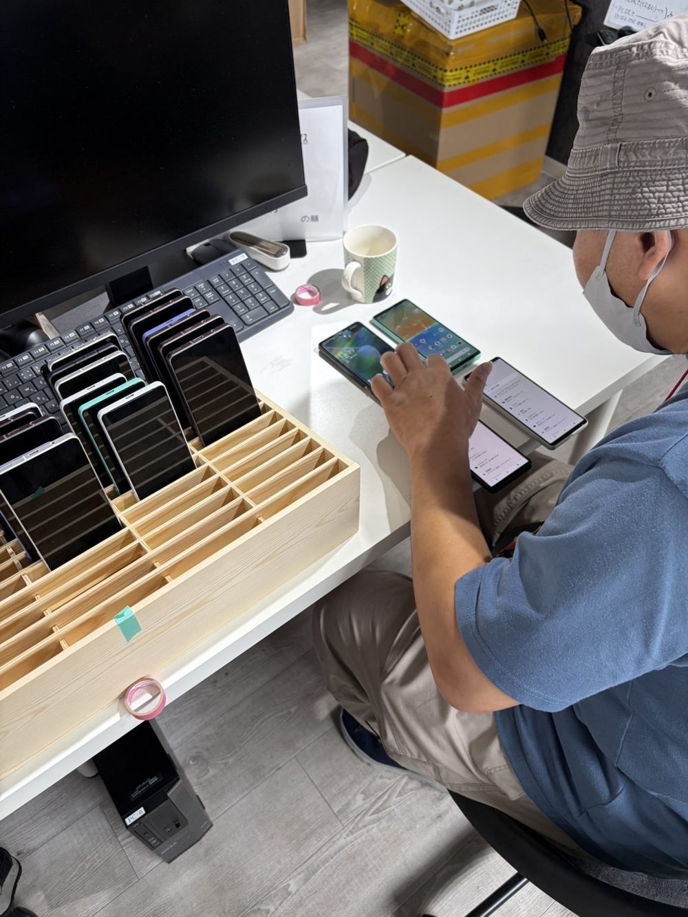 中古携帯電話のメンテナンス